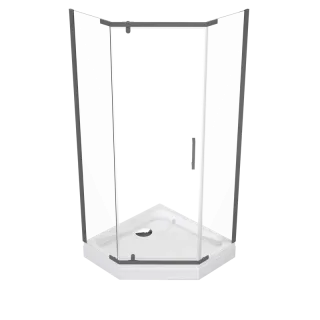 Душевой уголок Triton Дека -Графит Щ0000073925 90x90 см профиль графит стекло прозрачное